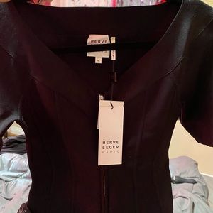 Herve Leger Zipper Top